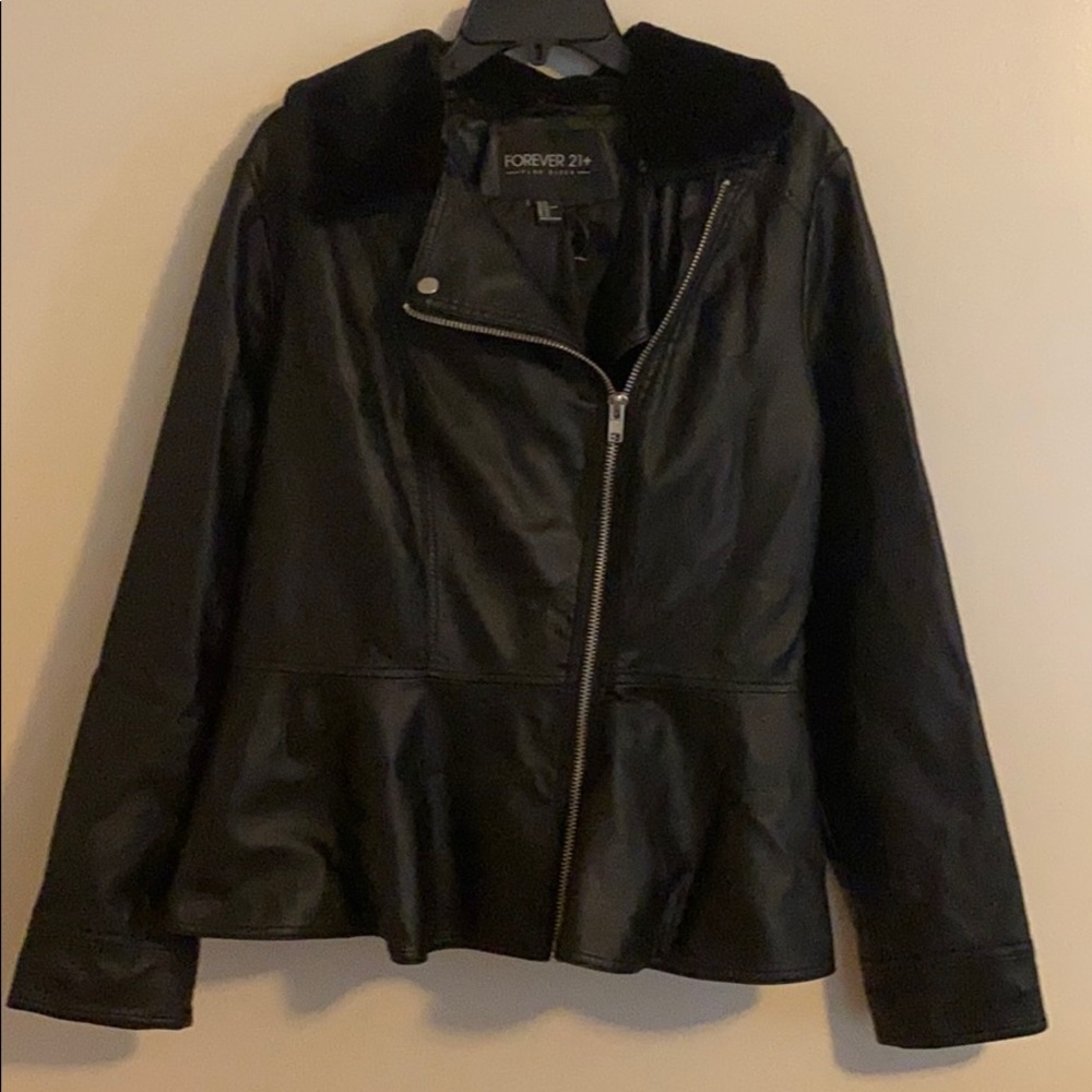 Black Leather jacket Forever 21